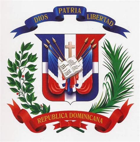 Escudo Bandera De República Dominicana Simbolos Patrios República