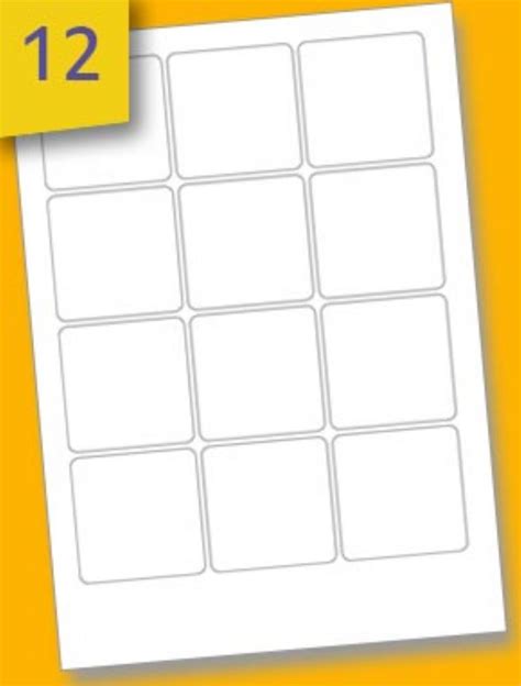 Square Labels Template