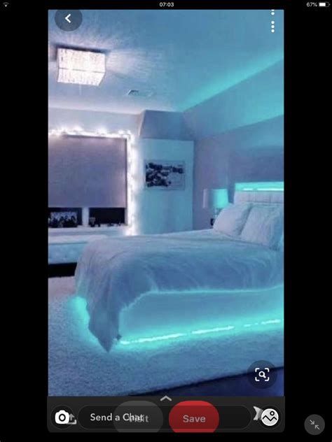 Room Ideas Bedroom Room Decor Cozy Small Bedrooms Bed With Led Lights Apt Apartment Walls