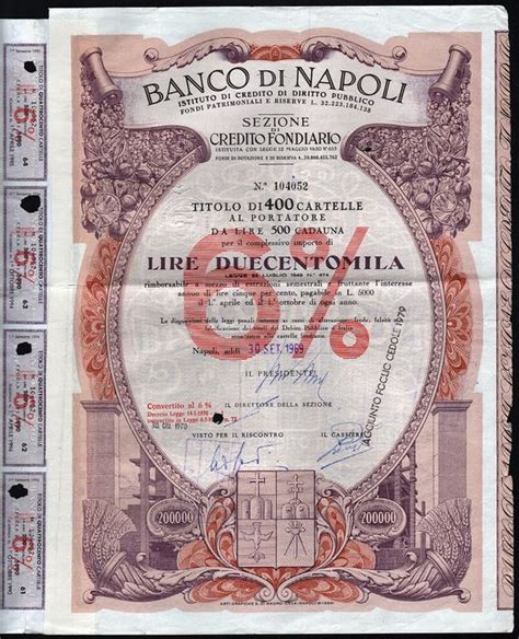 La fondazione banco di napoli persegue fini di interesse sociale e di promozione dello sviluppo econ. Italy - Banco di Napoli, Istituto di Credito di Diritto ...