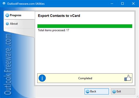 How To Export Outlook Contacts To Vcard Vcf Outlook Freeware