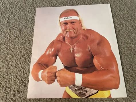 Vintage Wwf Hulk Hogan Wrestling Pinup Photo 1980s Wcw Wwe Nwo Japan 6 99 Picclick