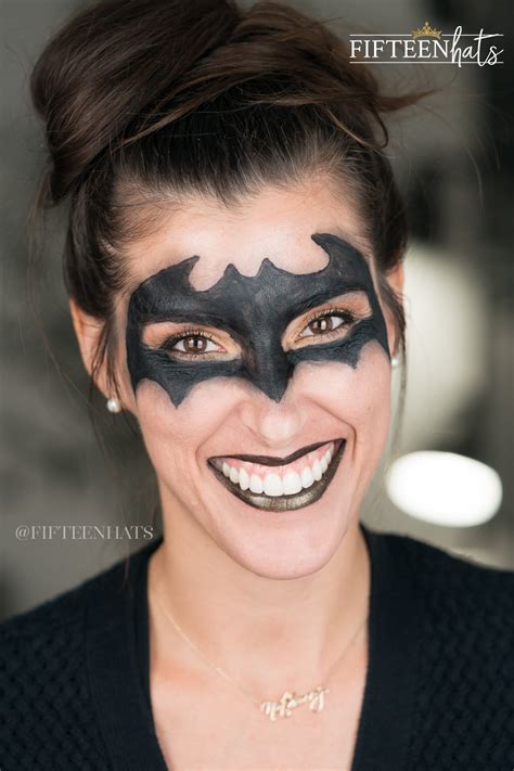 Simple Batman Halloween Makeup Ashley Cejka