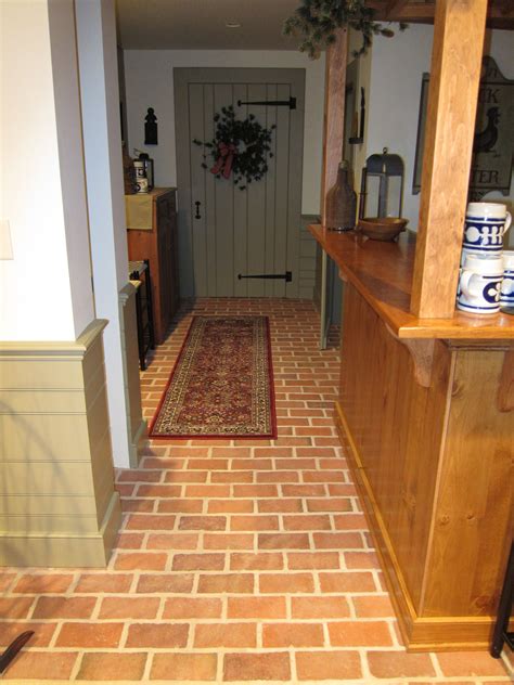 Wrights Ferry Brick Tile Kitchen Floor Marietta Color Mix Brick