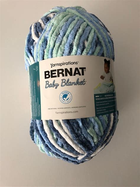 Bernat Baby Blanket Yarn Big Ball Seafoam Shiplap Etsy