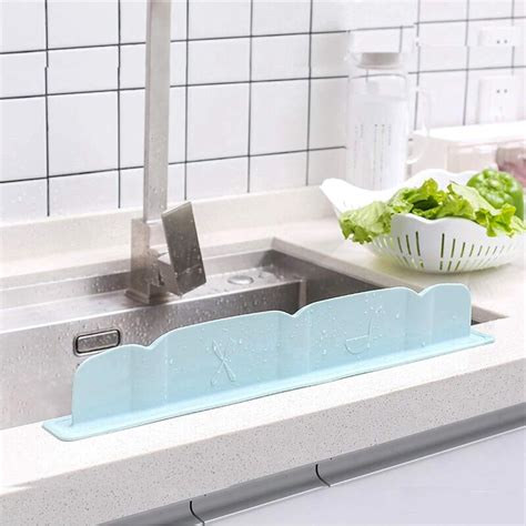 Sink Splash Guard Premium Silicone Kitchen And Bathroom Sink Water Guard Durable