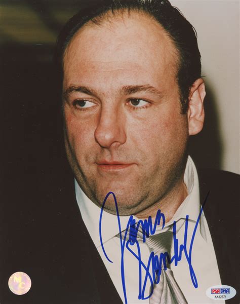 James Gandolfini Signed The Sopranos 8x10 Photo Psa Hologram And Mead