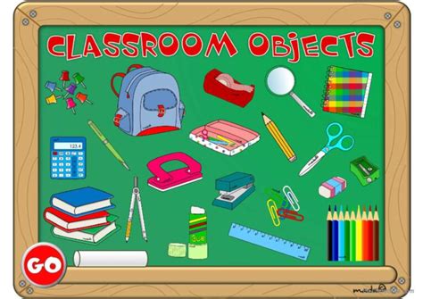 Classroom Objects Game General Rea English Esl Powerpoints