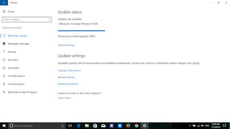 Windows 10 Insider Preview Build 14390 được Phát Hành Cho Máy Tính Và