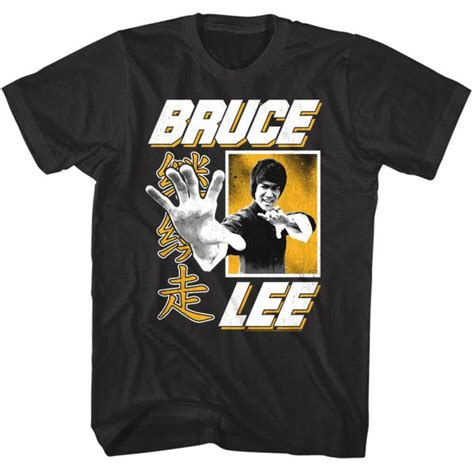 Bruce Lee Kung Fu Fighting Pose T Shirt Mens Societees