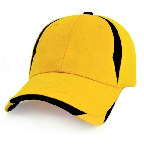 Cricket Yellowblack Yellow Sports Cap Rs 90 Piece Vivaan Sports Id