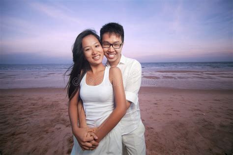 Happy Asian Couple In Love Stock Image Image Of Korean Female 24844929