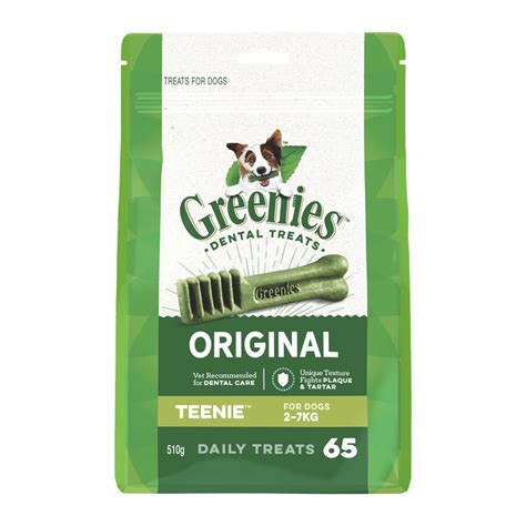 Boost your pup's dental health with greenies dental chews for dogs. Greenies Original Teenie Dental Treats for Dogs - 65 Pack - ACVet
