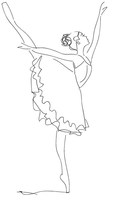 Ballet Coloring Printable Ballerina Coloring Pages Dance Coloring