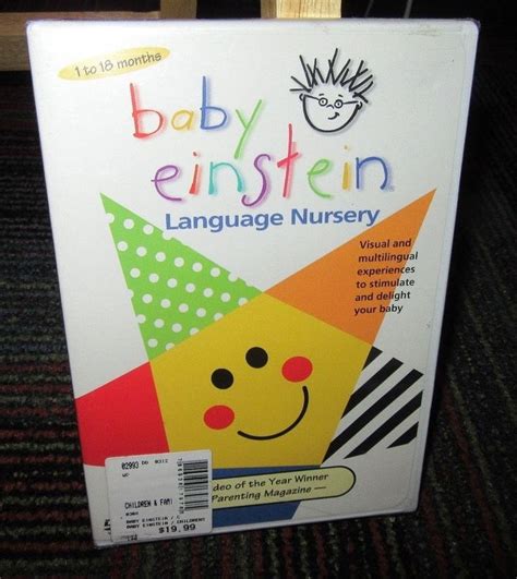Baby Einstein Language Nursery Dvd 1 18 Months Visual And Multilingual