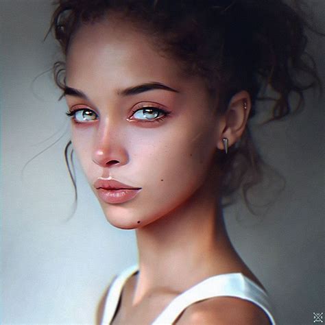 Pin By ♥isabel Pacheco♥ On Drawing Face Digital Painting Portrait