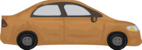 Brown Car Public Domain Vectors