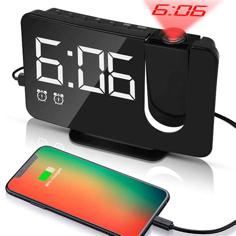 Home Sleep Timer Digital Ceiling Clock With USB Charging Port Newest
