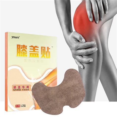 12pcs Chinese Herbal Plaster Medical Moxa Knee Patch Joint Pain