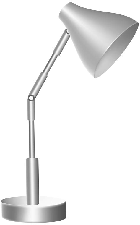 Silver Desk Lamp PNG Clip Art - Best WEB Clipart png image