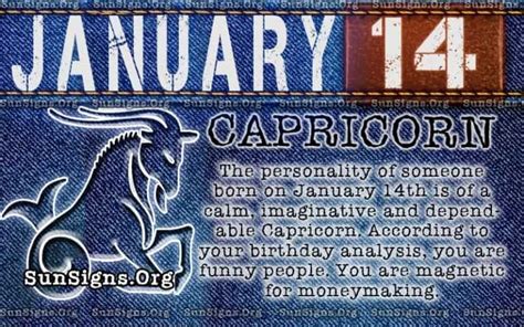 January 14 Zodiac Horoscope Birthday Personality Sunsignsorg
