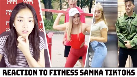 Reaction To Super Hot And Fit Russian Girl Fitness Samka Fitness Samka Funny Tiktok Pranks