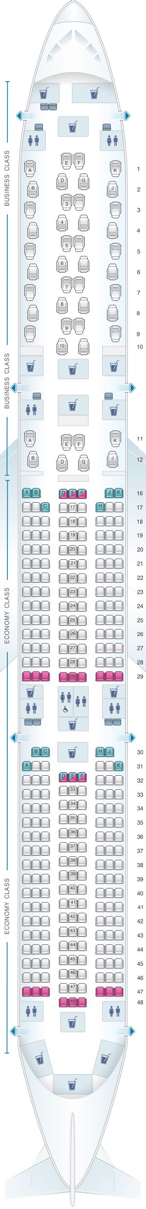 Seat Map For Qatar Airways Airbus A350 1000 Airplane Seats Best