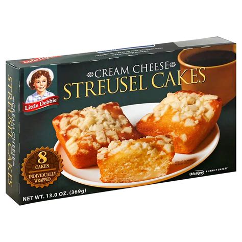 Little Debbie Cream Cheese Streusel Cakes Shop Snack Cakes At H E B