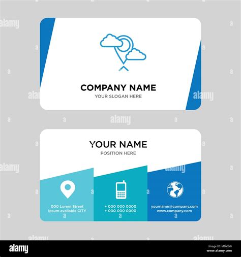 Placeholder Business Card Design Template Visiting For Your Company