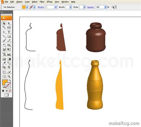 Create 3d Objects In Adobe Illustrator Using Revolve