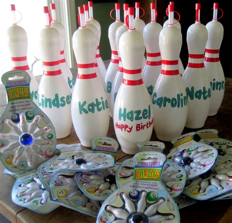 How To Make Bowling Party Favor Bags Bowling Party Bowling Party