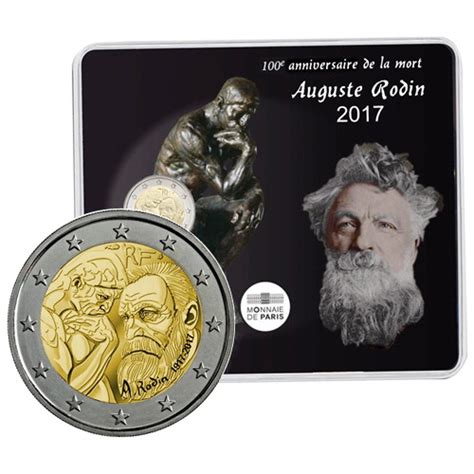 2017 2 Euro France Auguste Rodin Coincard Mynumi