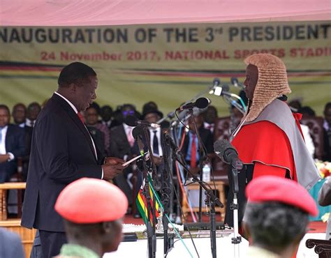 Emmerson Mnangagwa Sworn In As Zimbabwes President Cgtn
