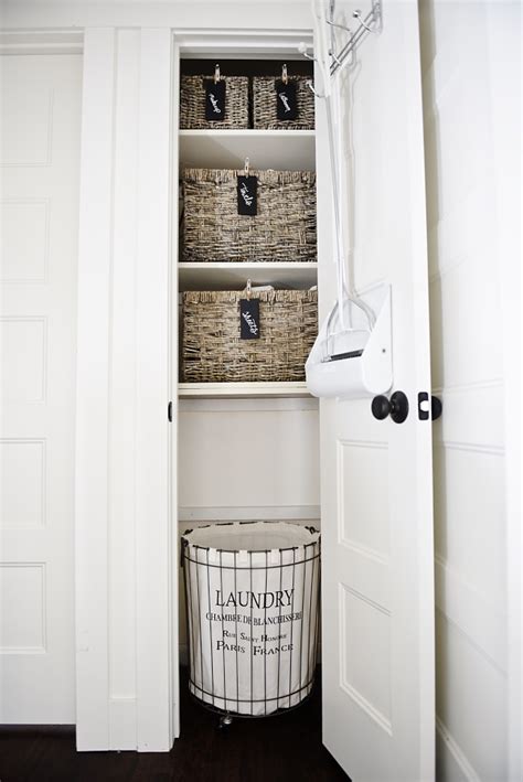 D bathroom linen storage cabinet in white. 20 Beautifully Organized Linen Closets - The Happy Housie