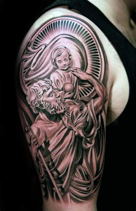 Https://tommynaija.com/tattoo/st Christopher Tattoo Design