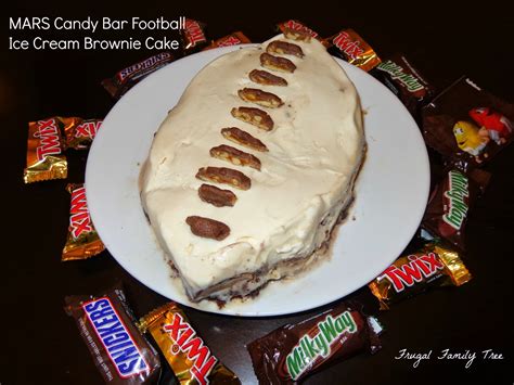 Football Fun With Chocolate Mars Candy Bar Ice Cream