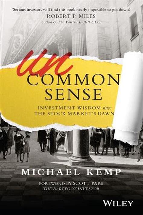 Uncommon Sense By Michael Kemp Paperback 9780730324249 Buy Online
