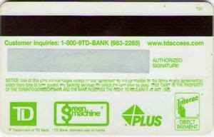 Check spelling or type a new query. Bank Card: TD Access (The Toronto Dominion Bank, Canada) Col:CA-UN-0007