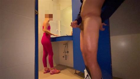 Dickflash I Sneaked Into The Women S Locker Room At The Gym And A Girl Masturbated Me Xxx