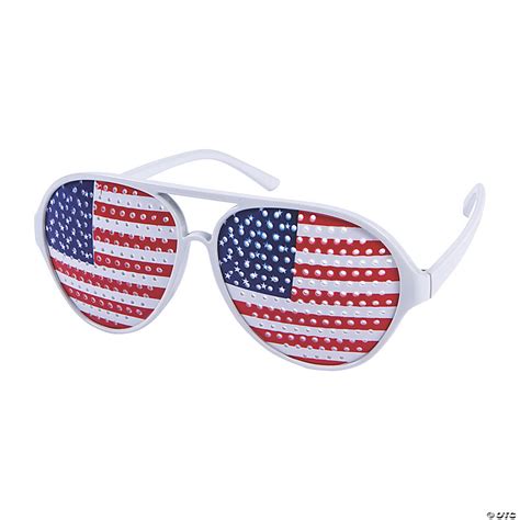 adult s aviator american flag pinhole glasses 12 pc oriental trading