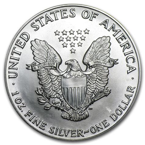 1988 American Silver Eagle 1oz Coin From Us Mint Bu
