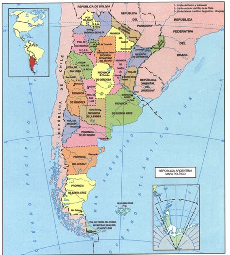 Large Political And Administrative Map Of Argentina With 713