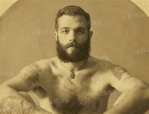 Lp Large 13x18 Cm Vintage Male Nude Antique Men Victorian Era 1880s Gay