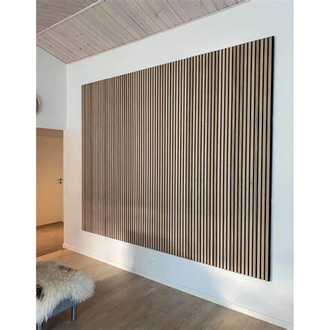 Natural Oak Wood Slat Wall Panelling Woodupp Akupanels Acoustical Art
