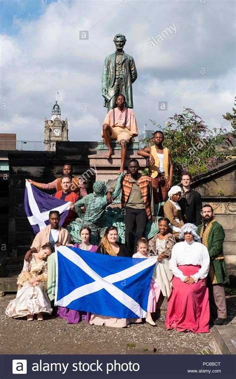 Edinburgh Scotland Uk 1 August 2018 The Cast Of Henry Box Brown A