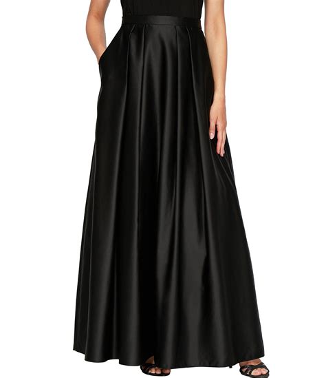 Alex Evenings Petite Size Satin Inverted Pleat Ball Gown Skirt