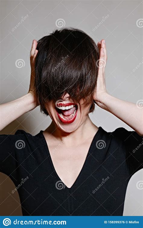 Frustrated And Angry Woman Screaming Studio Shot Stock Photo Image Of Adult Frustration