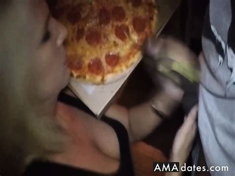 pizza delivery guy feeds my girl some cum eporner