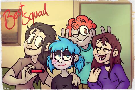 Best Squad Sally Face Fanart By Nicolethebluecat On Deviantart Sally Face Game Face