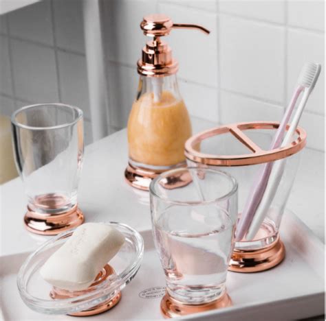 20 Awesome Rose Gold Bathroom Set Ideas Sweetyhomee